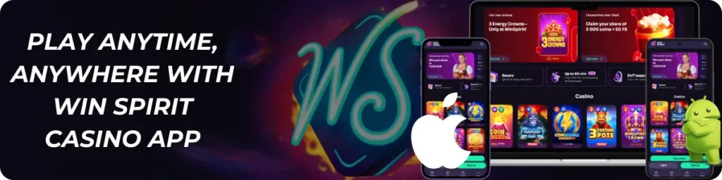 Win Spirit casino app advantages